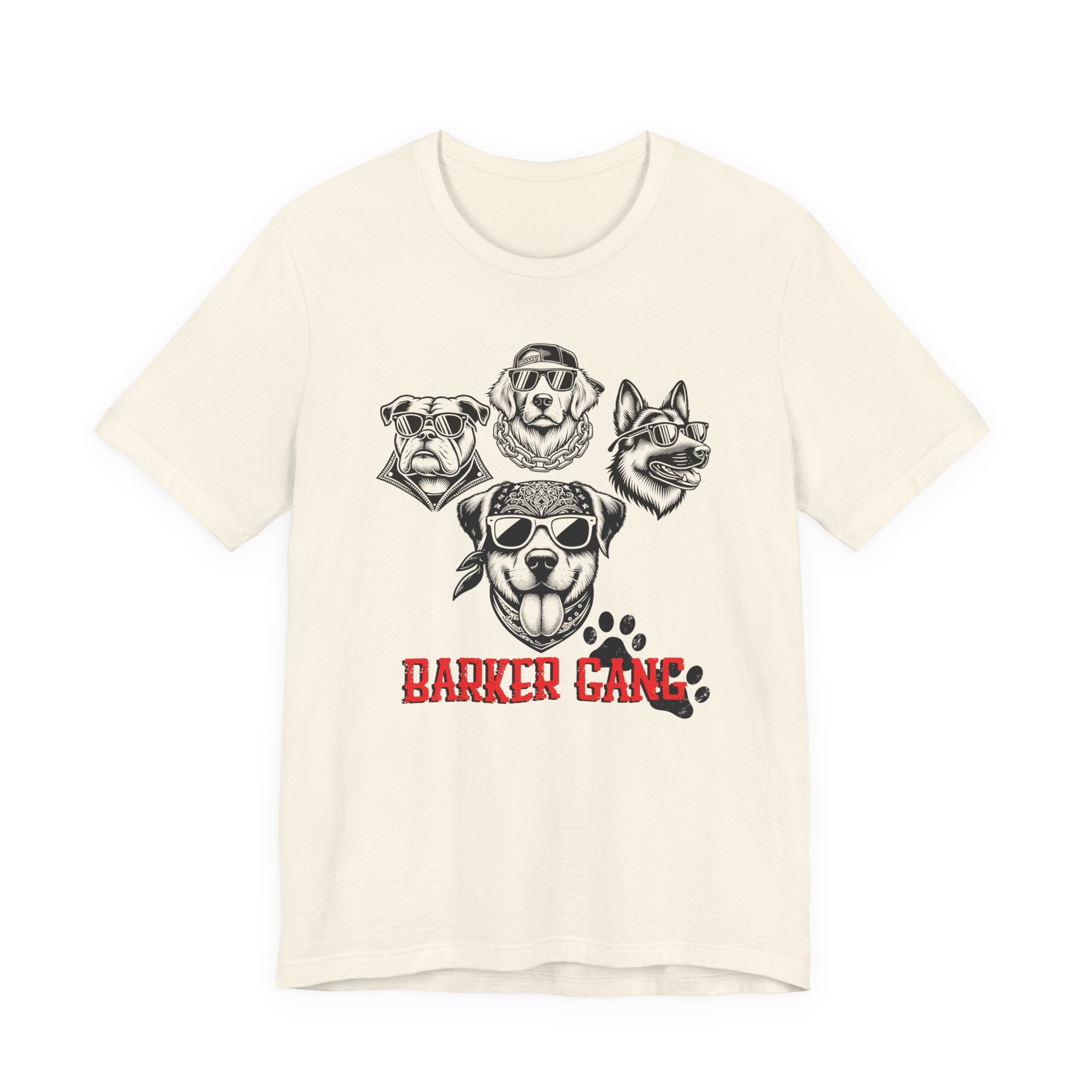Barker Gang Tee- Funny Biker Dog Shirt
