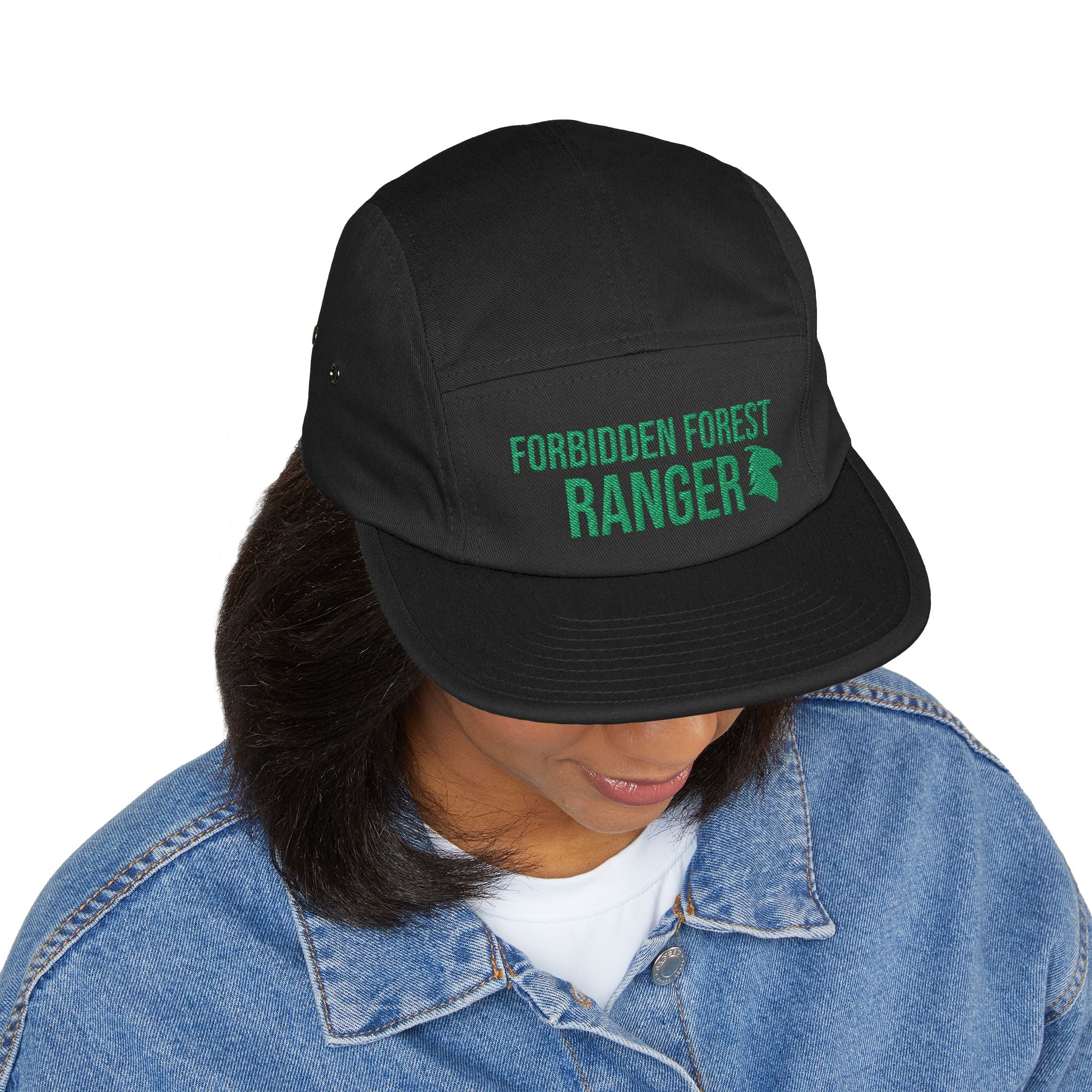Forbidden Forest Ranger Hat- Embroidered 5 Panel Cap