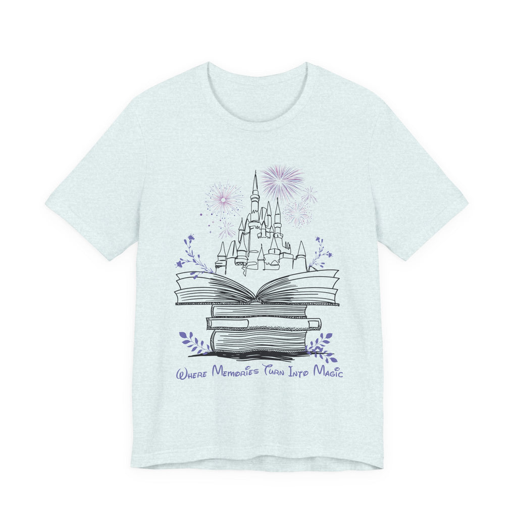 Where Memories Turn Into Magic Tee- Magical Vacation Castle Fireworks Shirt