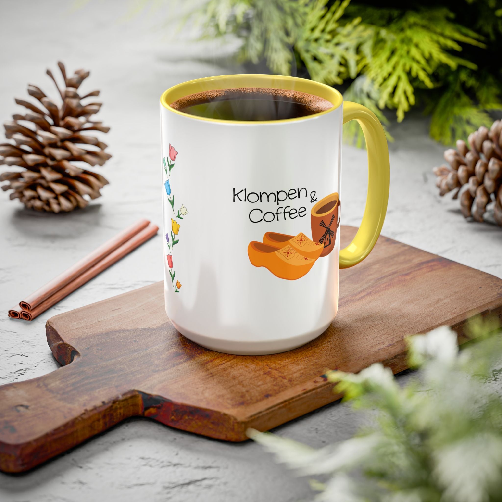 Klompen & Coffee Mug | Holland Michigan Tulip Time Souvenir