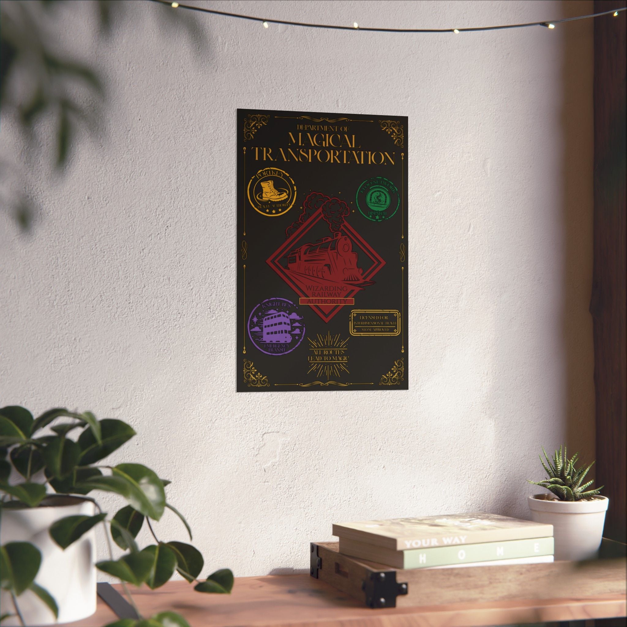 Department of Magical Transportation Poster- 11x17 Wizarding Travel Authority Wall Art