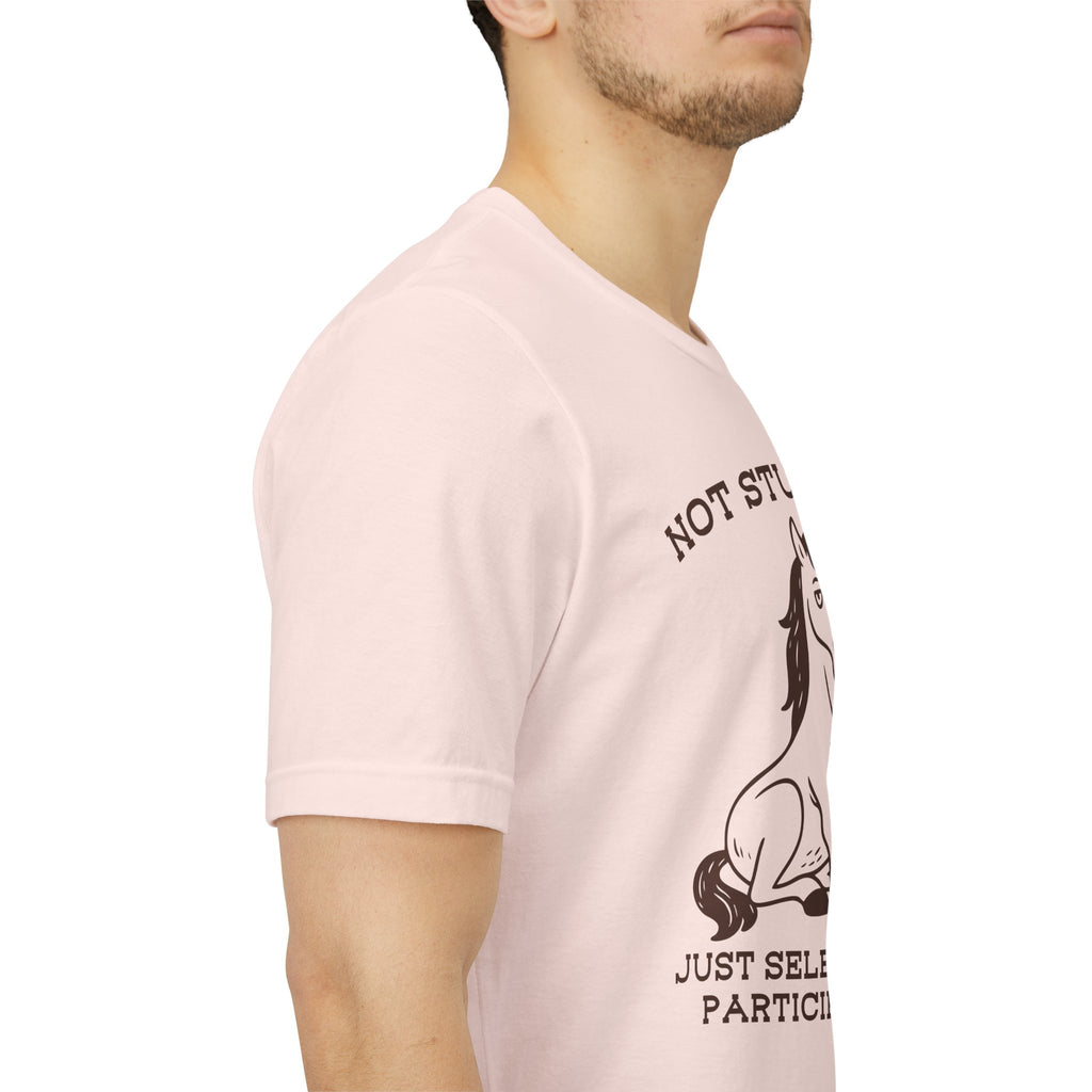 Not Stubborn Just Selectively Participating Shirt | Funny Horse Tee | Meltdown Menagerie Collection