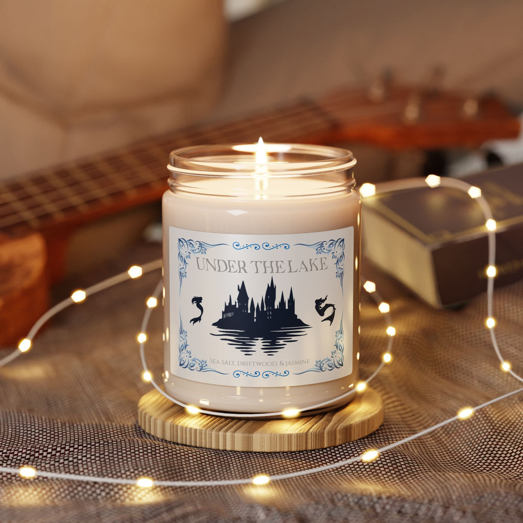 Under the Lake- Sea Salt, Jasmine, & Driftwood Soy Candle, Magical Water Scent