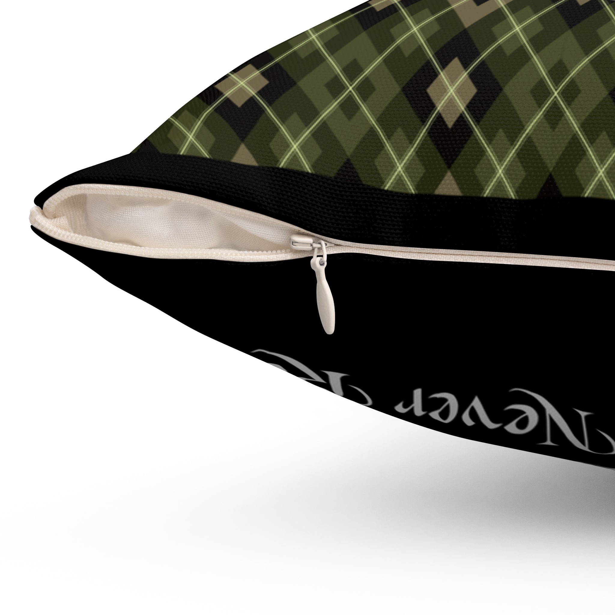 Slytherin Argyle Snake Pillow- Ambition Never Rests- Elegant Hogwarts House Decor