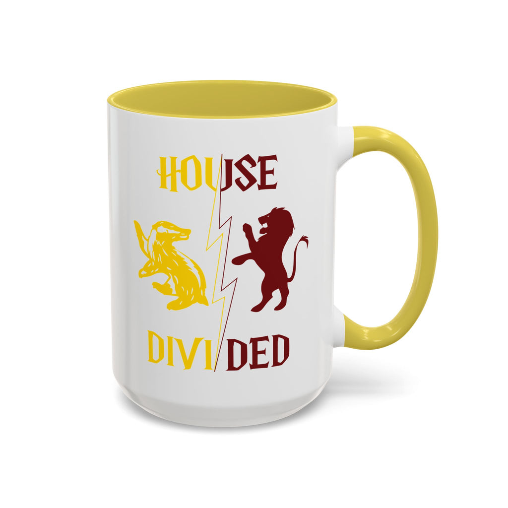 House Divided Rivalry Mug- Lion + Badger Wizardcore Couple Mug (15oz)