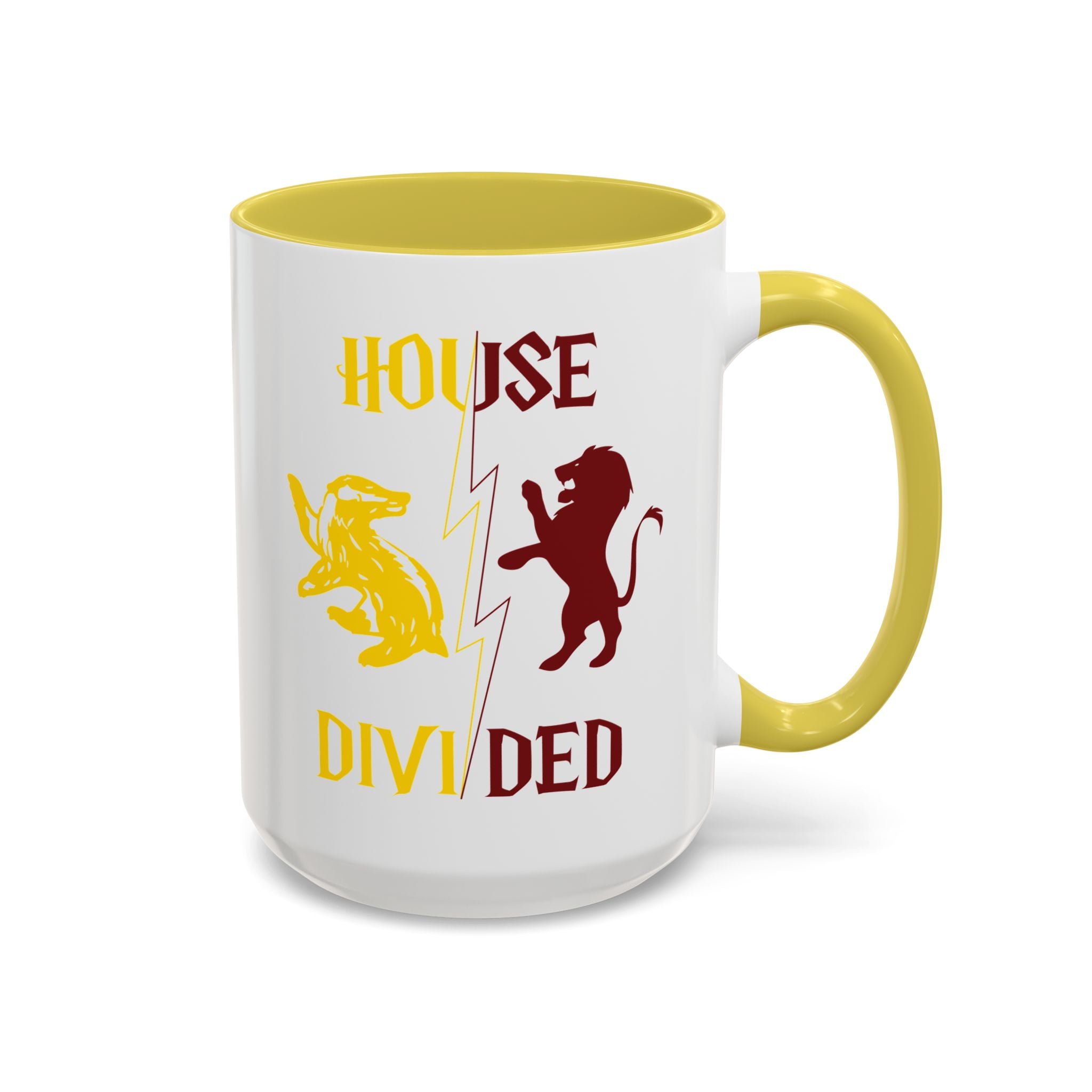 House Divided Rivalry Mug- Lion + Badger Wizardcore Couple Mug (15oz)