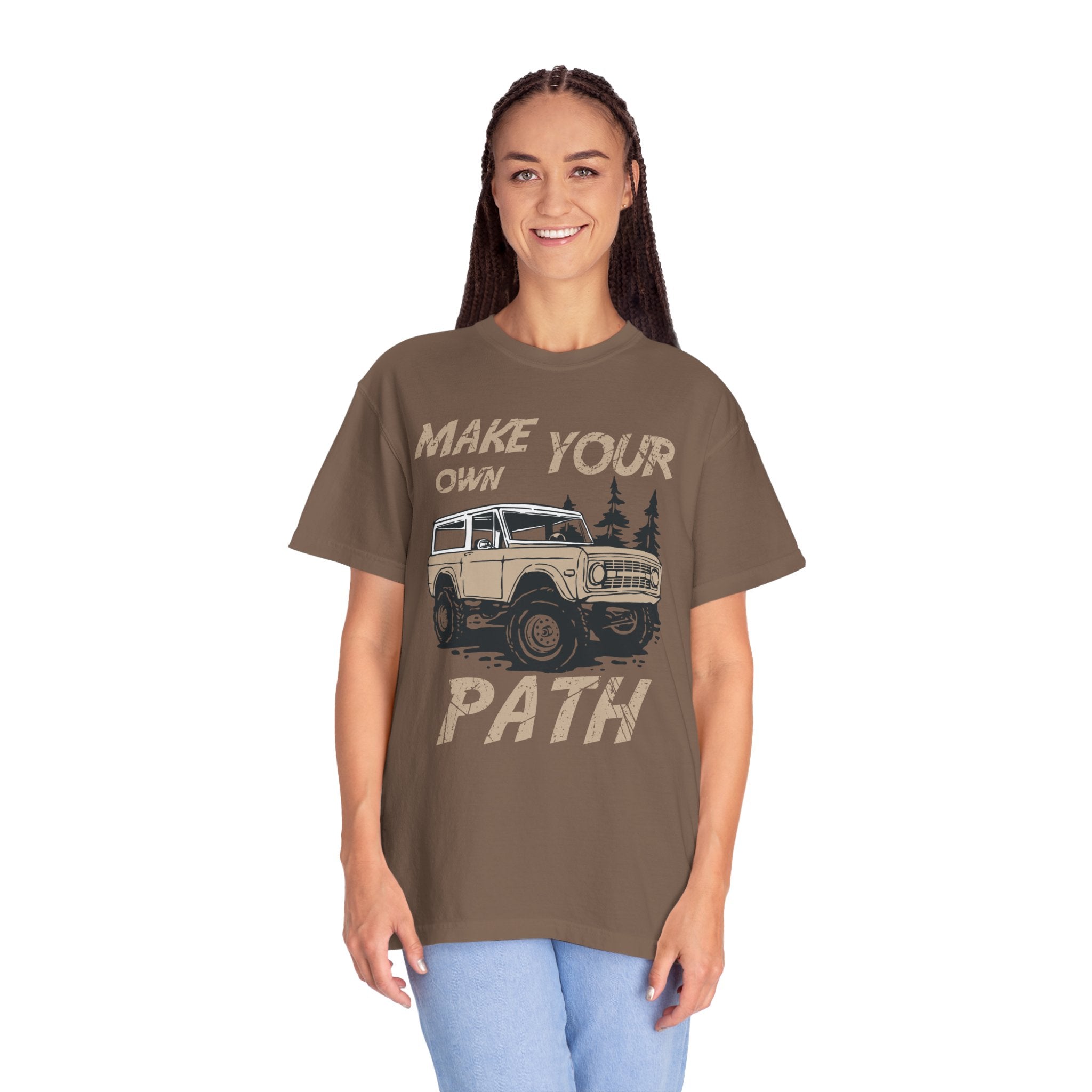 Make Your Own Path Shirt- Vintage Bronco Adventure Tee, Off Road 4x4 Shirt